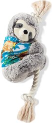 Fringe Studio Summer Ray the Sloth Squeaky Plush Dog Toy