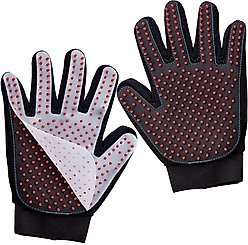 Katziela Silicone Dog Grooming Glove, Black