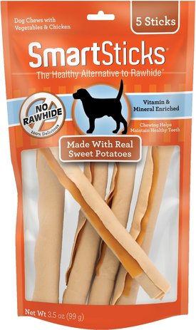Sweet Potato Flavor Smartbones Rawhide-Free Dog Bones 
