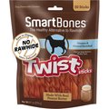 SmartBones Twist Sticks Peanut Butter Flavor Dog Treats, 50 count