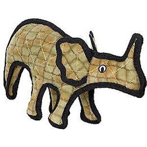 Tuffy's Jr Dinosaur Moosasaurus Plush Dog Toy, Brown