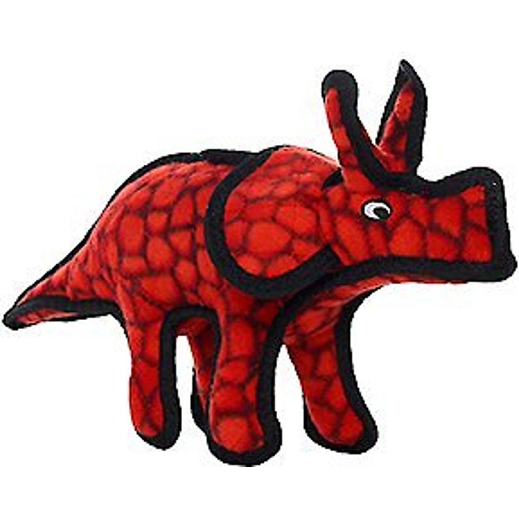 Tuffy's Jr Dinosaur Triceratops Plush Dog Toy