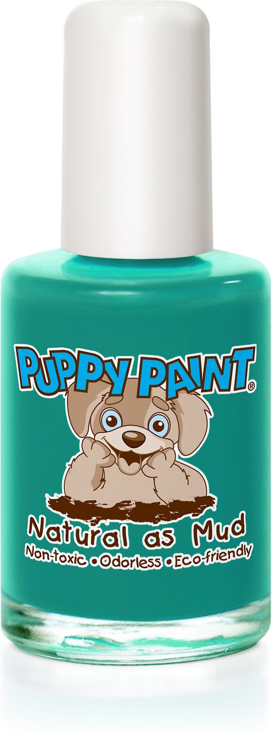 PIGGY PAINT Puppy Paint Natural as Mud Nail Polish, Green, 0.5oz