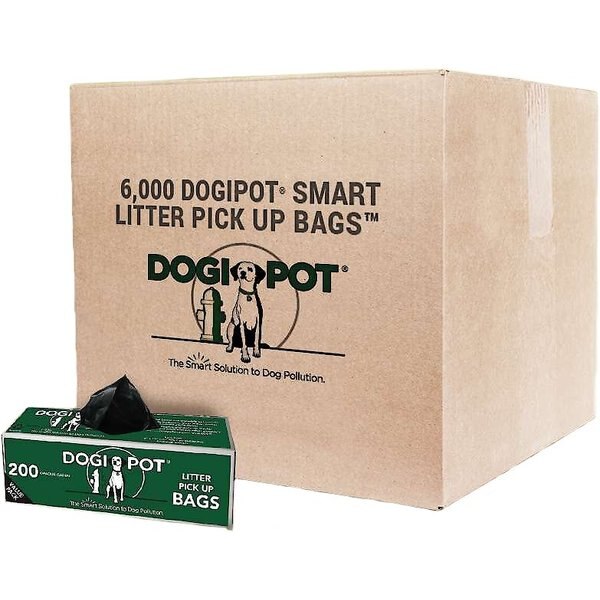 DOGIPOT Smart Litter Dog Poop Pick Up Bags, 6,000 count