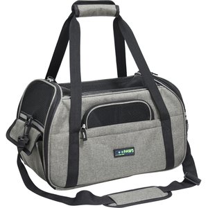 Jespet Soft-Sided Dog & Cat Carrier Bag, Smoke Grey, 17-in