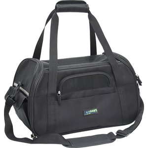 Jespet Soft-Sided Dog & Cat Carrier Bag, Black, 17-in