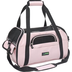 Jespet Soft-Sided Dog & Cat Carrier Bag, Pink, 17-in