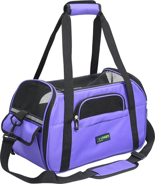 Jespet Soft-Sided Dog & Cat Carrier Bag, Purple, 17-in slide 1 of 5