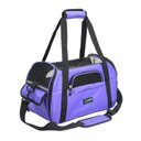 Jespet Soft-Sided Dog & Cat Carrier Bag, Purple, 17-in