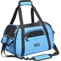 Jespet Soft-Sided Dog & Cat Carrier Bag, Turquoise, 17-in