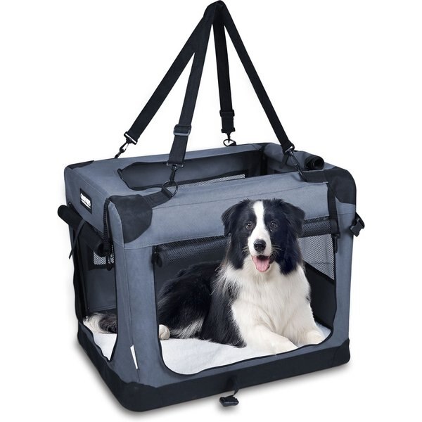 MIDWEST Canine Camper Single Door Collapsible SoftSided Dog Crate, 24