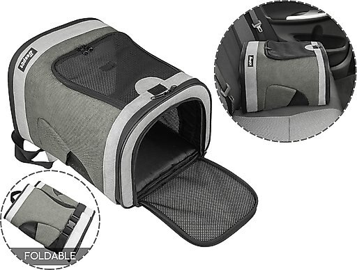 Jespet Dog & Cat Carrier Backpack, Smoke Grey, 17-in