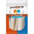 Jack & Pup Small Stuffed Marrow Bone Filled with Bully Stick Flavor Dog Treats, 2 count, 3-4-in