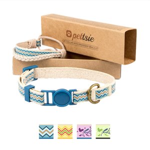 Pettsie Cat Collar, 7.5-in, Blue