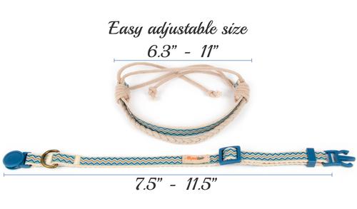 Show full view: Pettsie Cat Collar, 7.5-in, Blue slide 3 of 8