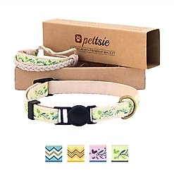 Pettsie Cat Collar, 7.5-in, Green