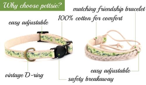 Show full view: Pettsie Cat Collar, 7.5-in, Green slide 2 of 8