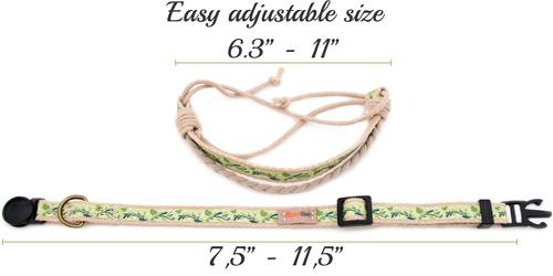 Show full view: Pettsie Cat Collar, 7.5-in, Green slide 3 of 8