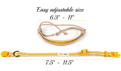 Show full view: Pettsie Cat Collar, 7.5-in, Yellow slide 3 of 9