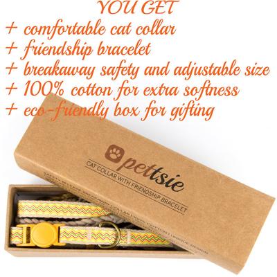 Show full view: Pettsie Cat Collar, 7.5-in, Yellow slide 4 of 9