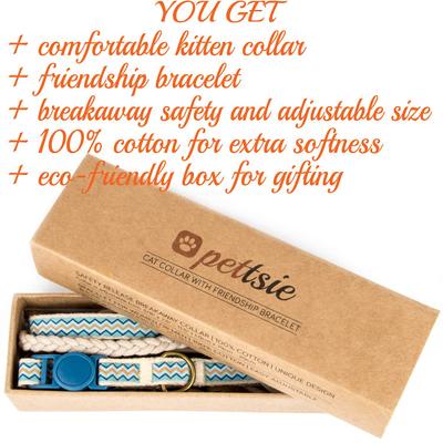 Show full view: Pettsie Kitten Collar, 5-in, Blue slide 4 of 7