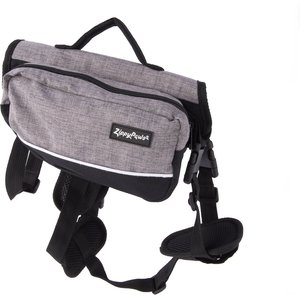 ZippyPaws Adventure Dog Backpack, Graphite, Medium