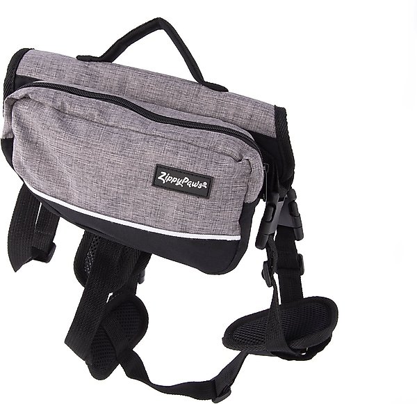 ZippyPaws Adventure Dog Backpack, Graphite, Large slide 1 of 2