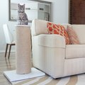 Hauspanther MaxScratch Oversized Jute Cat Scratcher & Perch, White