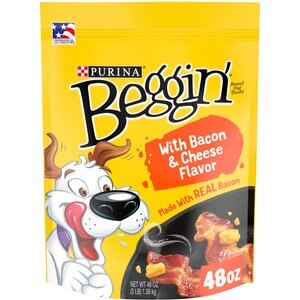 Purina Beggin' Strips Real Meat Bacon & Cheese Flavors Dog Training Treats, 48-oz bag