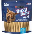  Busy Bone Long Lasting Rawhide-Free Real Meat Mini Dog Treats, 20 count