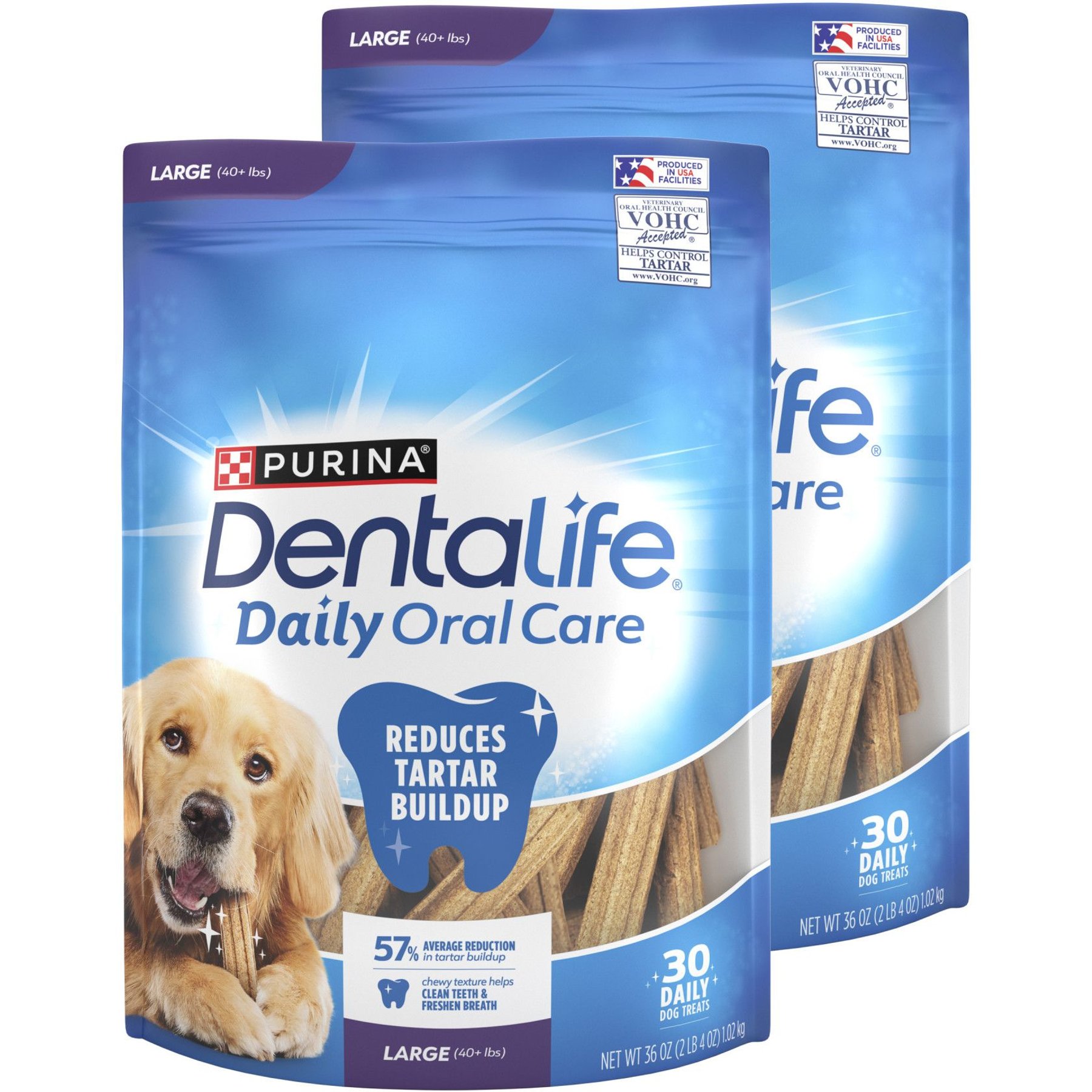 DENTALIFE Daily Oral Care Large Dental Dog Treats 60 count Chewy