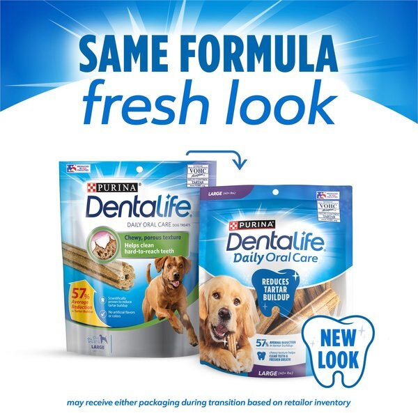 Show full view: DentaLife Daily Oral Care Large Dental Dog Treats, 60 count slide 2 of 11