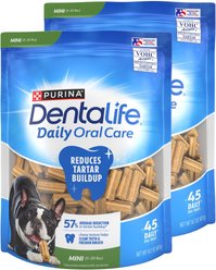 DentaLife Daily Oral Care Mini Dental Dog Treats, 90 count