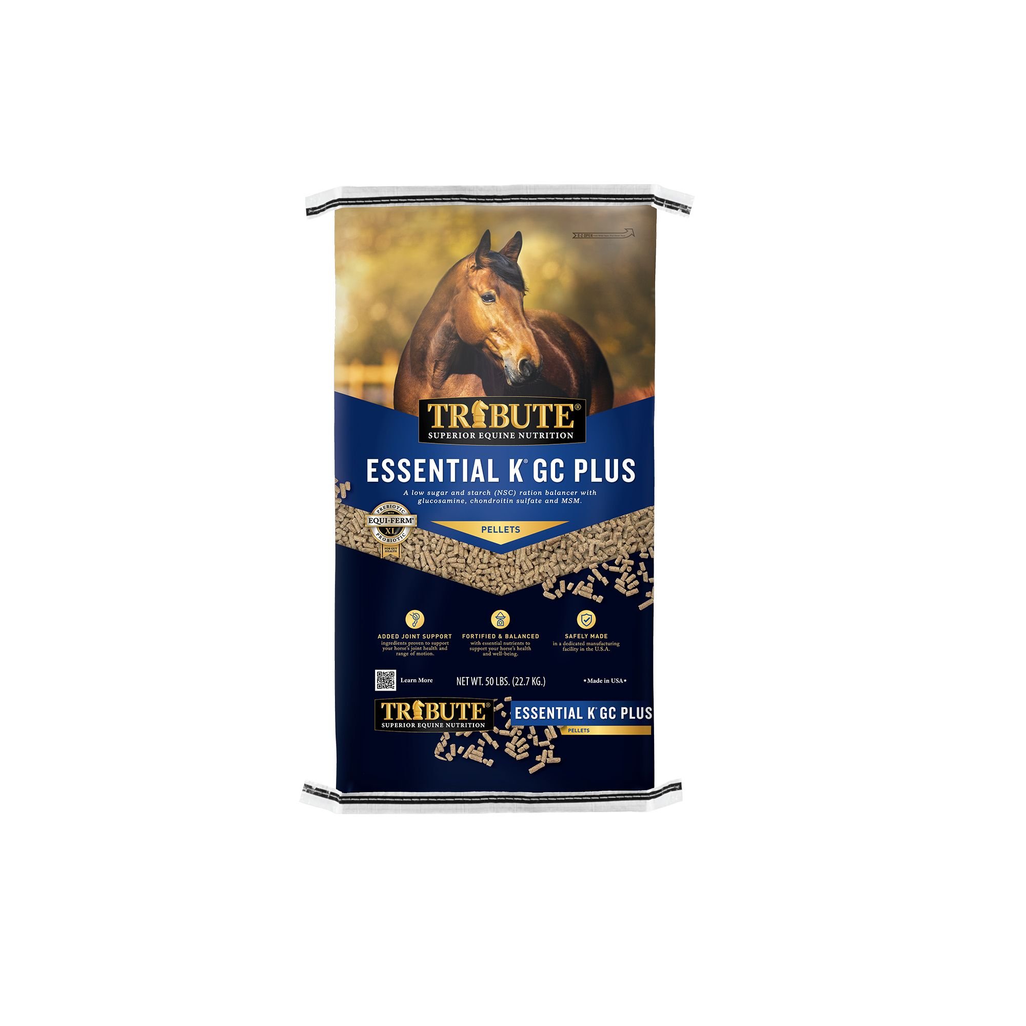 TRIBUTE EQUINE NUTRITION Essential K GC Plus LowNSC, Joint Support