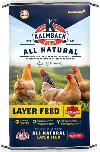 Kalmbach Feeds All Natural 17% Protein Layer Crumbles Chicken Feed, 25-lb bag slide 1 of 7