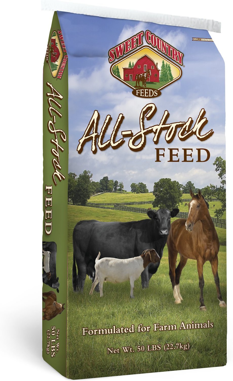SWEET COUNTRY FEEDS 12% Protein All-Stock Feed Farm Animal & Horse Feed,  50-lb bag 