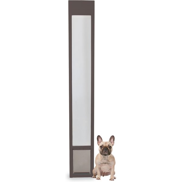 PETSAFE Sliding 81in Glass Pet Door, Bronze, Medium