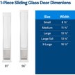 PETSAFE Sliding 81-in Glass Pet Door, Bronze, Medium - Chewy.com