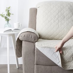 Bone Dry Reversible Recliner Cover, Beige slide 2 of 6