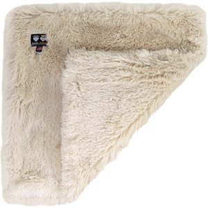 Bessie + Barnie Shag Ultra Plush Faux Fur Reversible Dog & Cat Blanket, Blondie, Medium