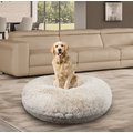 Bessie + Barnie Bagel Bolster Dog Bed w/Removable Cover, Blondie, X-Large