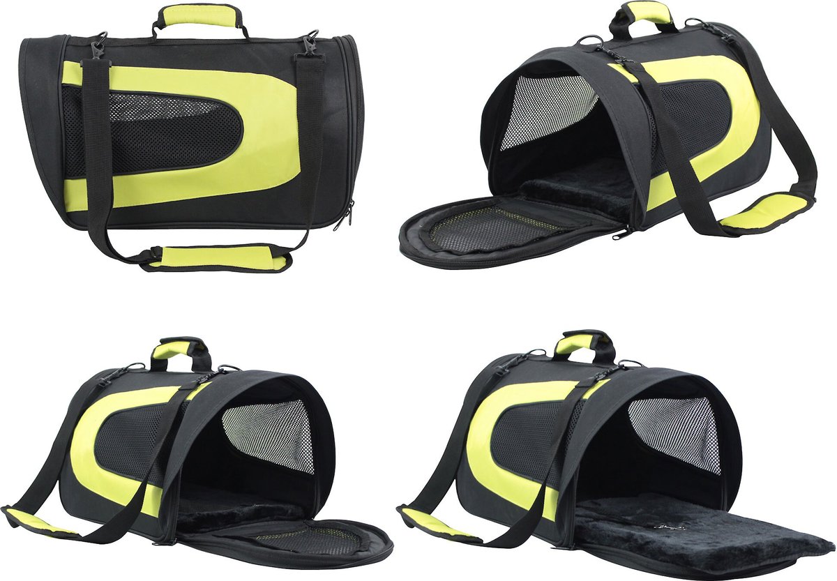 ELITEFIELD Deluxe Soft AirlineApproved Dog & Cat Carrier Bag, Black