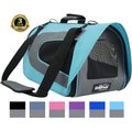 EliteField Deluxe Soft Airline-Approved Dog & Cat Carrier Bag, Blue/Gray, 18-in