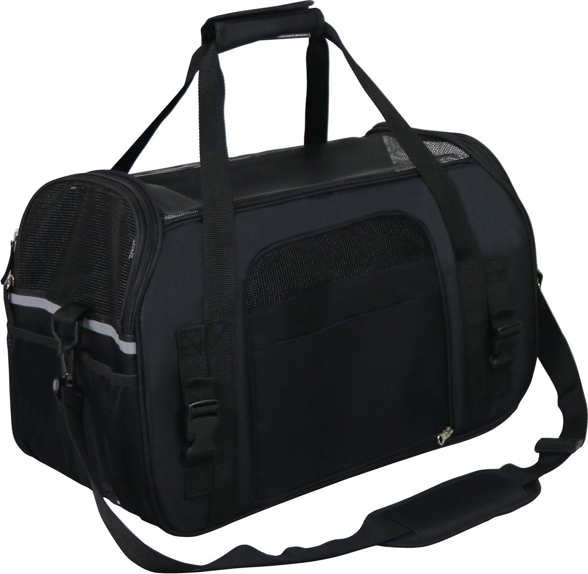 ELITEFIELD SoftSided AirlineApproved Dog & Cat Carrier Bag, Black, 19