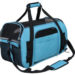 EliteField Soft-Sided Airline-Approved Dog & Cat Carrier Bag, Sky Blue, 19-in