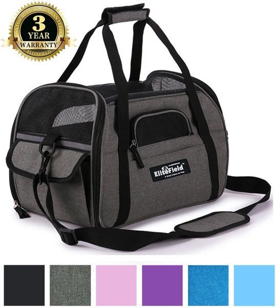 EliteField Soft-Sided Airline-Approved Dog & Cat Carrier Bag, Charcoal Gray, 19-in slide 1 of 8