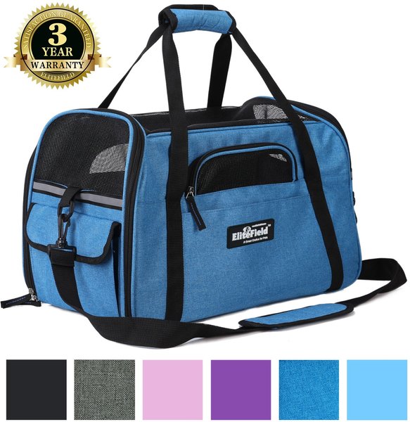 EliteField Soft-Sided Airline-Approved Dog & Cat Carrier Bag, Sapphire Blue, 19-in slide 1 of 8
