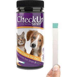CheckUp Diabetes Check for Pets Urine Testing for Dogs & Cats, 50 strips