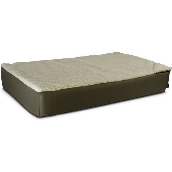 BIG BARKER 7" Headrest Orthopedic Pillow Dog Bed with Removable Cover