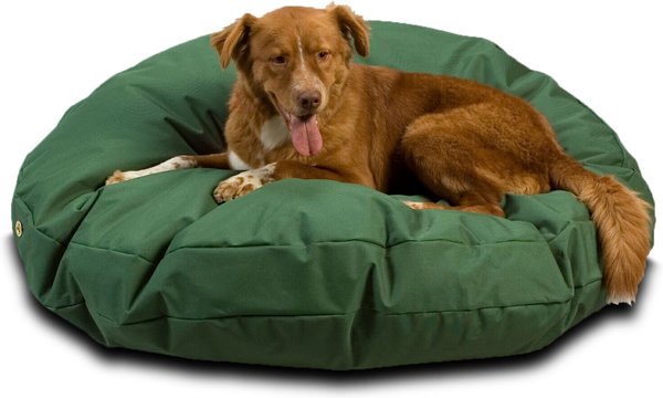 Snoozer Pet Products Round Pillow Dog Bed w/Removable Cover, Green, Large slide 1 of 2